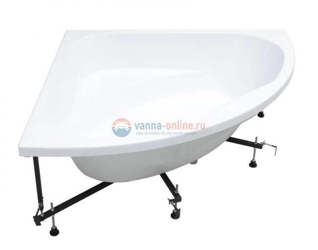 Ванна акриловая Aquanet Vista 150 x 150 см 254389, с каркасом, белая