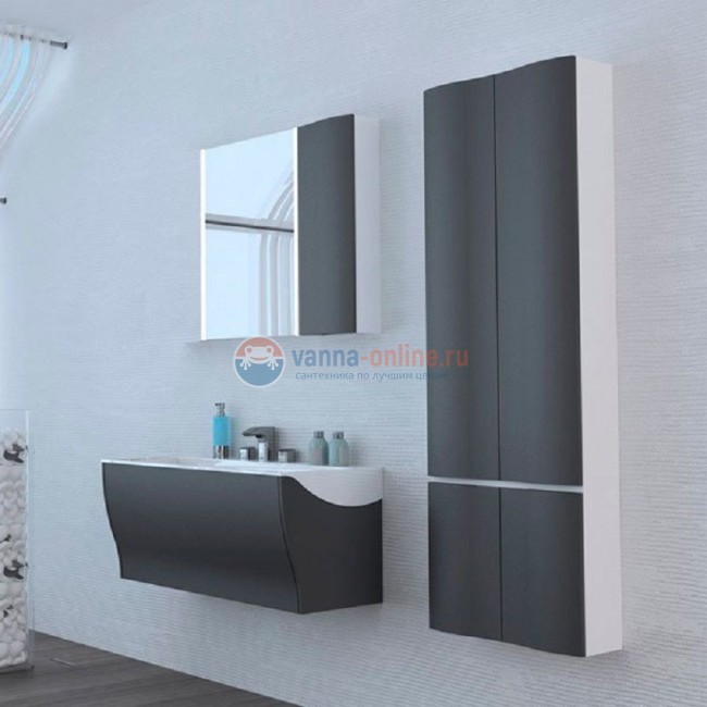Тумба под раковину Акватон Ондина 100, графит Тумба под раковину Акватон Ондина 100, графит