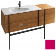 Тумба под раковину Jacob Delafon Nouvelle Vague 145 EB3037RU-441, 3 ящика, с выступом, цвет - фуксия глянцевый