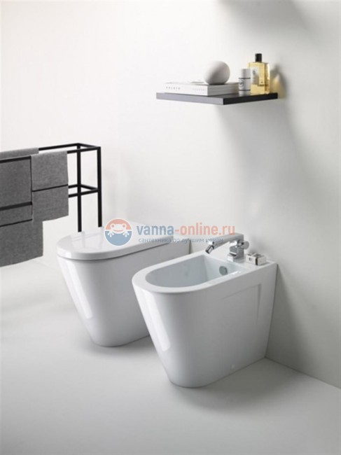 Приставной унитаз GSI Norm 861411, 55 x 36 x h42 см