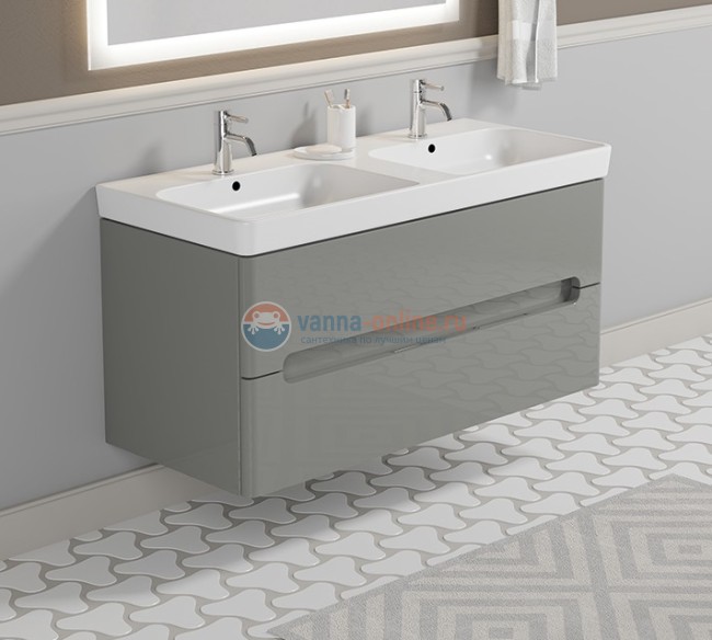 Тумба с раковиной Sanvit Форма kforma1201, 120 см подвесная, шелк сталь Тумба с раковиной Sanvit Форма kforma1201, 120 см подвесная, шелк сталь