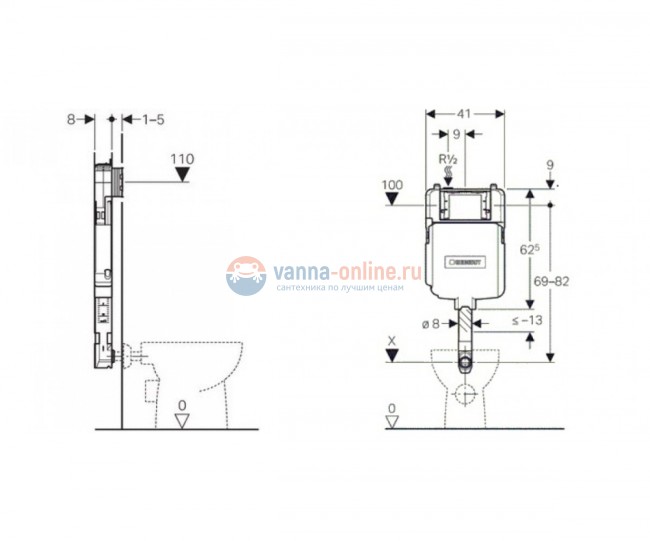 Бачок Geberit Sigma 109.791.00.1