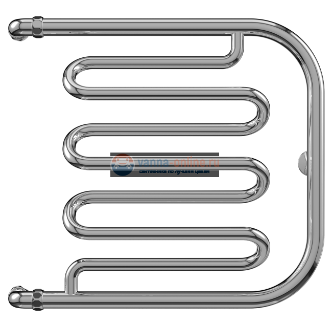 Полотенцесушитель водяной Terminus Фокстрот Лиана 500x500