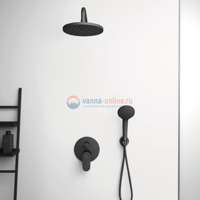 Легкоочищаемая 1-функциональная душевая лейка, ?100мм  Ideal Standard B9402XG