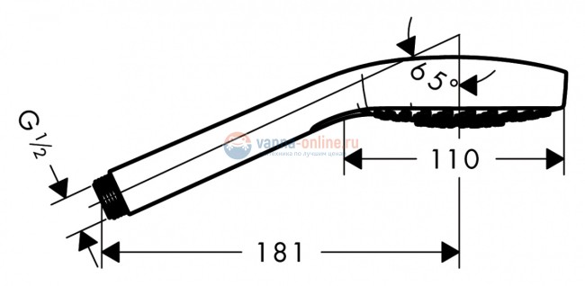 Ручной душ Hansgrohe Croma Select E Multi 26810400 Ручной душ Hansgrohe Croma Select E Multi 26810400