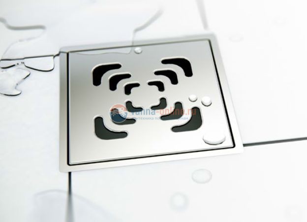 Трап водосток Pestan Confluo Standard Square 1 Mask 150*150 мм нержавеющая сталь с рамкой 13000073