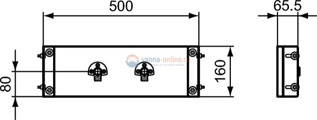 Рама для монтажа душевого смесителя Ideal Standard PROSYS R016667 Рама для монтажа душевого смесителя Ideal Standard PROSYS R016667
