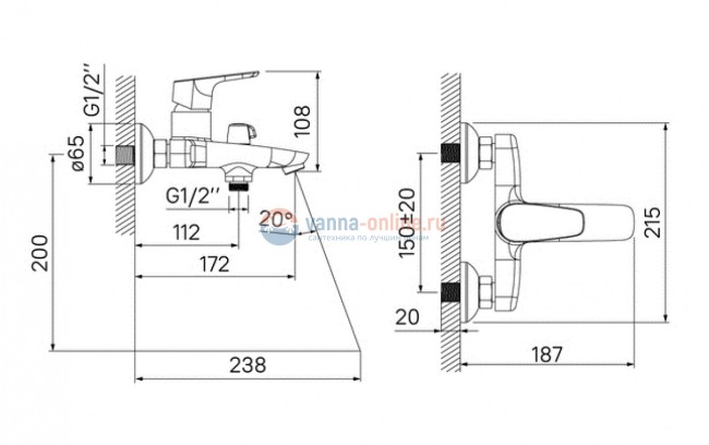 Смеситель Iddis Zodiac ZODSB02i02WA для ванны и душа, хром Смеситель Iddis Zodiac ZODSB02i02WA для ванны и душа, хром