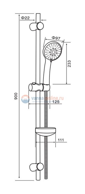 Душевой гарнитур Orange OS053