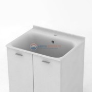 Раковина Kerasan Aquadom 029201*1, 60 x 50 см, 1 отверстие, без тумбы и сифона 7535, белый Раковина Kerasan Aquadom 029201*1, 60 x 50 см, 1 отверстие, без тумбы и сифона 7535, белый