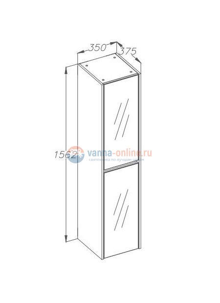 Шкаф-пенал opadiris фреш 35 , универсальный, Z0000014801 белый/белое стекло Шкаф-пенал opadiris фреш 35 , универсальный, Z0000014801 белый/белое стекло