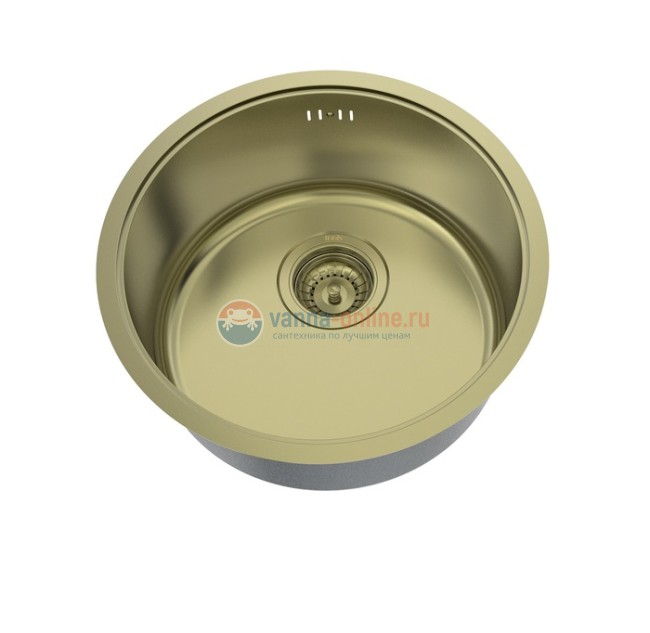 Кухонная мойка Iddis Edifice EDI42B0i77 42.5 x 42.5 x 18 см для подстольного монтажа, бронза