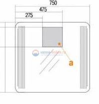 Зеркало Акватон Валенсия 75, 1A124702VA010 Зеркало Акватон Валенсия 75, 1A124702VA010