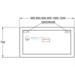 Зеркало Sanvit Матрикс с LED подсветкой, 75 х 75 см
