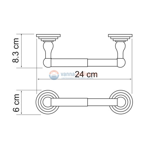 Держатель для туалетной бумаги WasserKRAFT Ammer 7022 Держатель для туалетной бумаги WasserKRAFT Ammer 7022