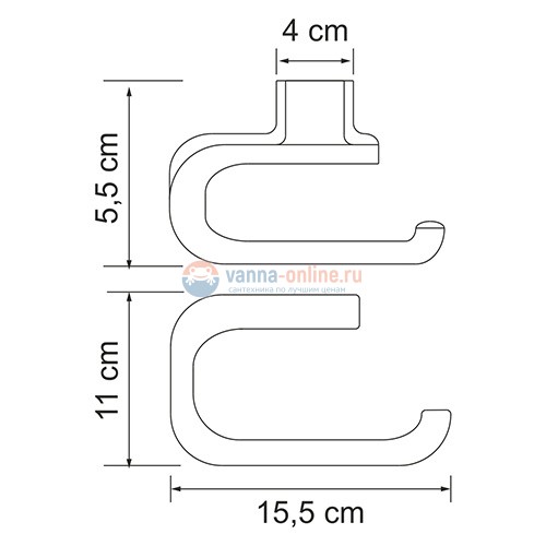 Держатель туалетной бумаги WasserKraft Kammel К-8396 Держатель туалетной бумаги WasserKraft Kammel К-8396
