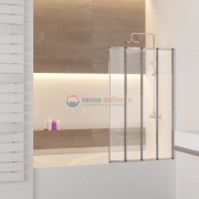 Душевая шторка на ванну RGW SC-23, 03112310-11, 100 х 150 см, профиль - хром