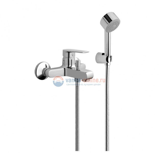 Смеситель для ванны Jacuzzi Rubinetteria Zeus 0ZU00002JA00 с аксессуаром