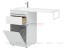 Тумба с раковиной Aquanet Токио 48 00239289 (напольная, 1 ящик), цвет белый