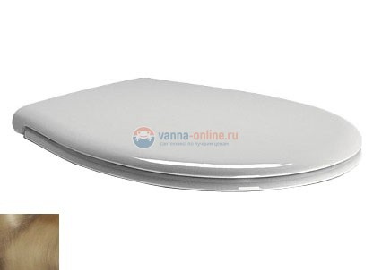 Крышка-сиденье GSI Classic MSB87C11 белый/бронза Soft Close