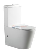 Напольный унитаз безободковый Aquanet Atago-C1 BL-104N-TPT с бачком 203351, крышка микролифт