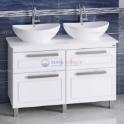 Тумба под раковину Санта Нептун 120 230010 напольная, со столешницей