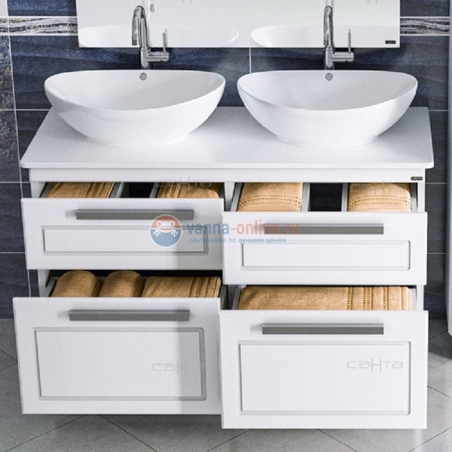 Тумба под раковину Санта Нептун 120 230010 напольная, со столешницей Тумба под раковину Санта Нептун 120 230010 напольная, со столешницей