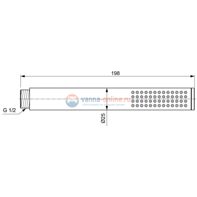 Металлический ручной душ Ideal Standard IDEALRAIN BC774A2 Металлический ручной душ Ideal Standard IDEALRAIN BC774A2
