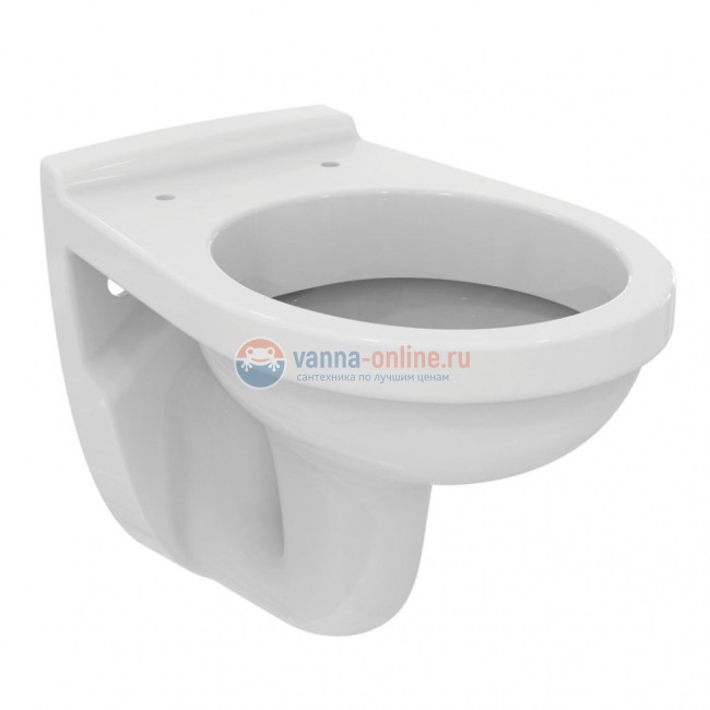 Подвесной унитаз Ideal Standard Ecco-Eurovit без сиденья, белый, E876901