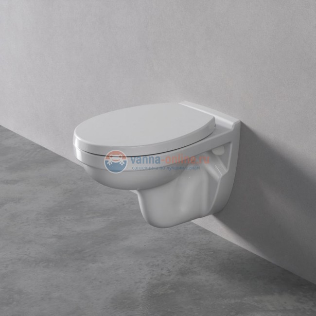 Подвесной унитаз Ideal Standard Ecco-Eurovit без сиденья, белый, E876901