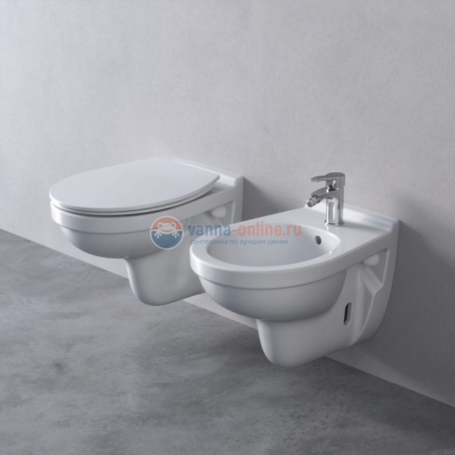 Подвесной унитаз Ideal Standard Ecco-Eurovit без сиденья, белый, E876901