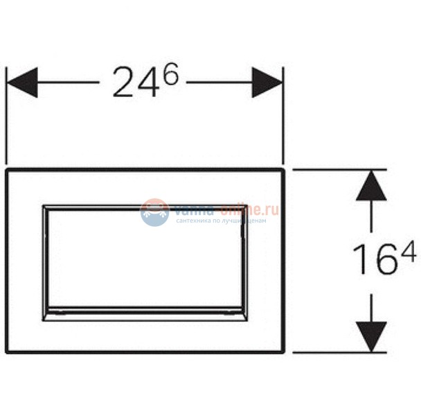 Клавиша Geberit Sigma Type 30 115.893.KJ.1, металл, белый/хром