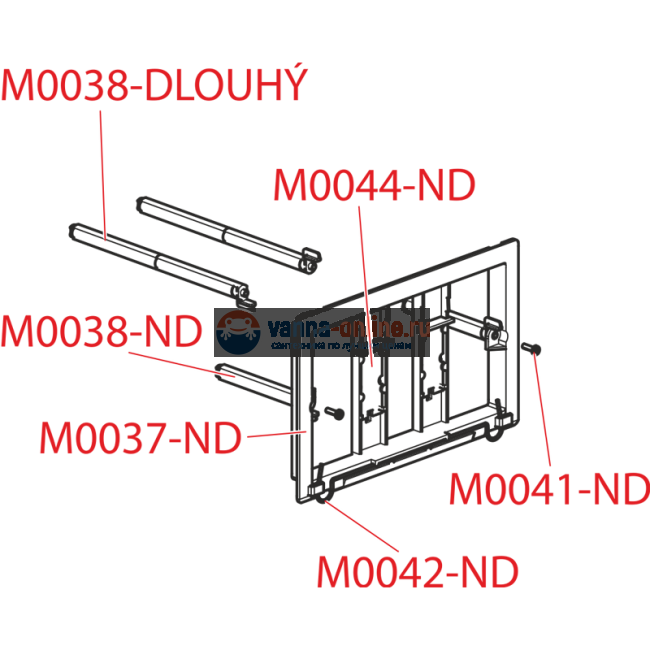 Клавиша смыва AlcaPlast M370S