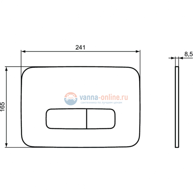 Механическая панель смыва Ideal Standard OLEAS™ M3 R0123JG
