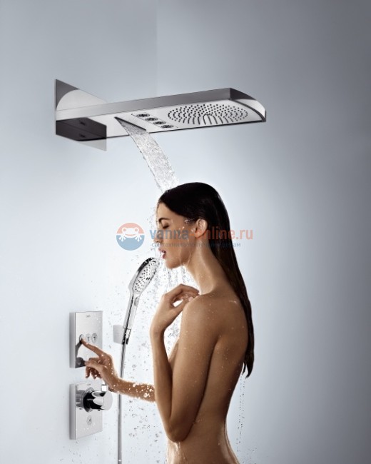 Смеситель Hansgrohe Ecostat Select Highfow 15761000 для душа, внешняя часть