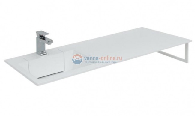 Раковина-столешница Aquanet Фортуна 120, крыло слева/справа Раковина-столешница Aquanet Фортуна 120, крыло слева/справа