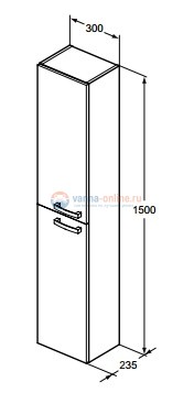 Пенал Ideal Standard TEMPO E3243WG