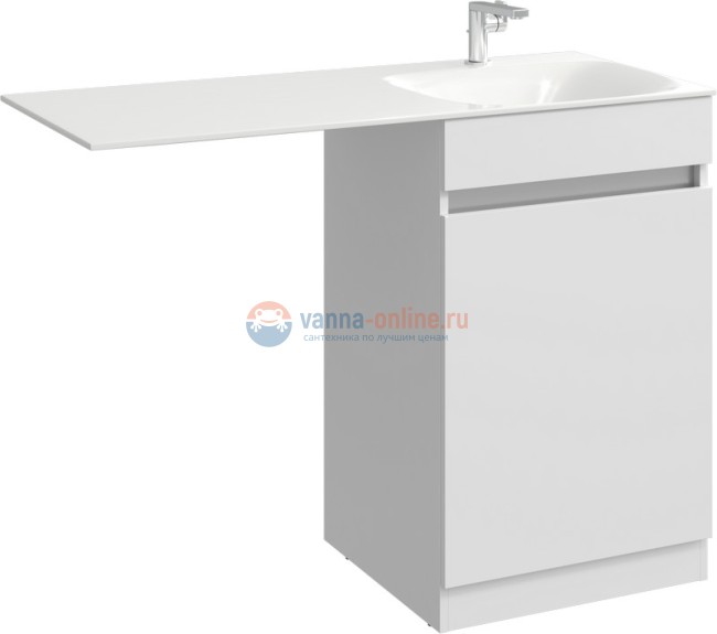 Тумба с раковиной Aqwella Forma 55, FOR0105KL/R, для установки со стиральной машиной