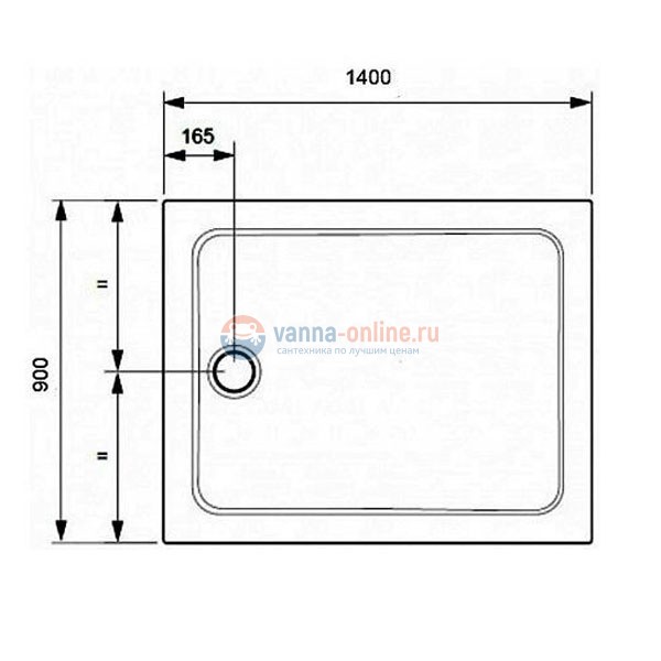 Поддон Jacob Delafon Flight 140 x 90 см, E62481-00