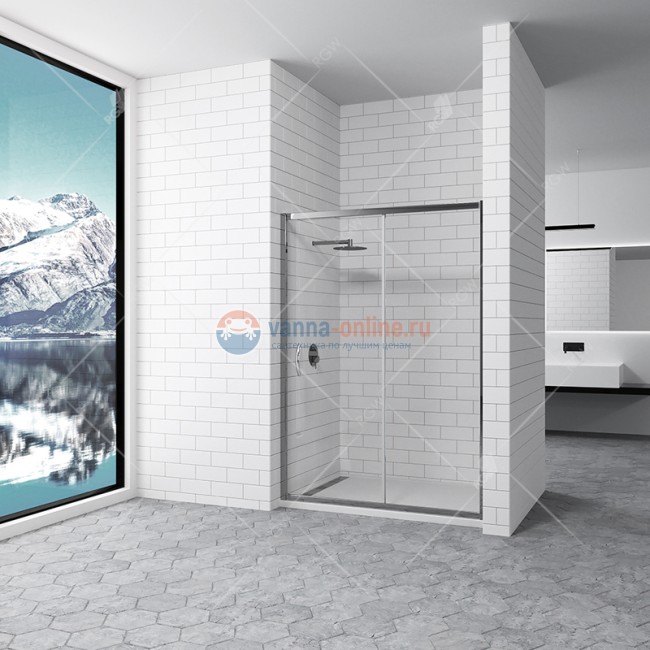 Душевая дверь RGW PA-016, 350801616-11, 160 х 195 см в нишу, раздвижная, стекло прозрачное, профиль хром Душевая дверь RGW PA-016, 350801616-11, 160 х 195 см в нишу, раздвижная, стекло прозрачное, профиль хром
