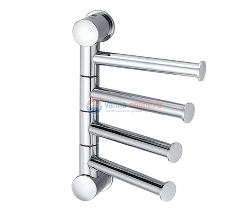 Полотенцедержатель WasserKRAFT 1054, 4 держателя, короткие Полотенцедержатель WasserKRAFT 1054, 4 держателя, короткие