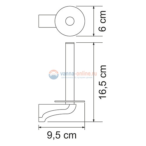 Держатель туалетной бумаги WasserKraft Kammel К-8397