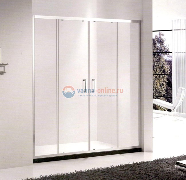 Душевая дверь Gemy Victoria S30192D, 180 х 190 см, стекло прозрачное Душевая дверь Gemy Victoria S30192D, 180 х 190 см, стекло прозрачное