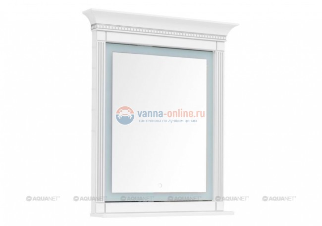 Зеркало Aquanet Селена 90 белый/серебро