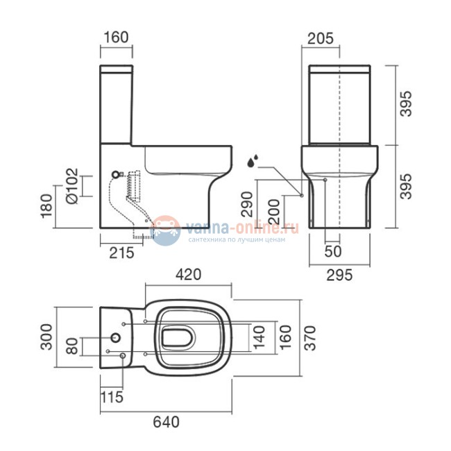 Унитаз компакт Sanitana BE YOU Унитаз компакт Sanitana BE YOU