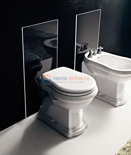 Приставной унитаз Kerasan Retro 1011 с крепежом Приставной унитаз Kerasan Retro 1011 с крепежом