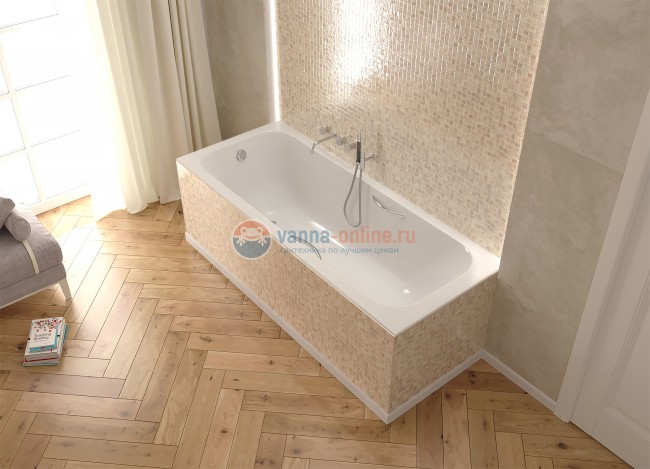 Комплект: Чугунная ванна Универсал Ностальжи 140x70, с ручками и ножками Комплект: Чугунная ванна Универсал Ностальжи 140x70, с ручками и ножками