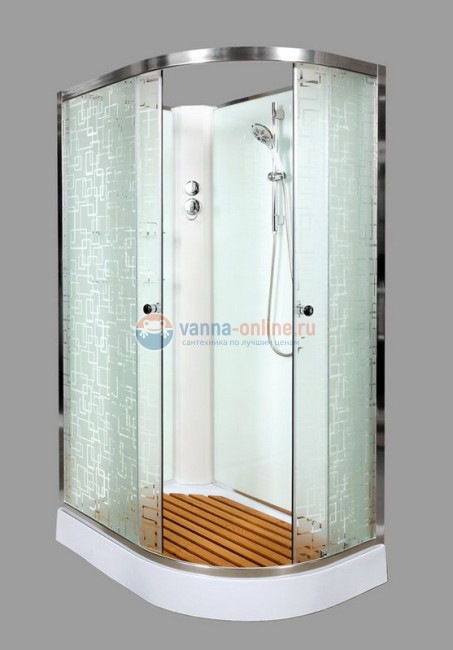 Душевая кабина Deto Em EM1512 L/R N 120 x 80 см, без крыши