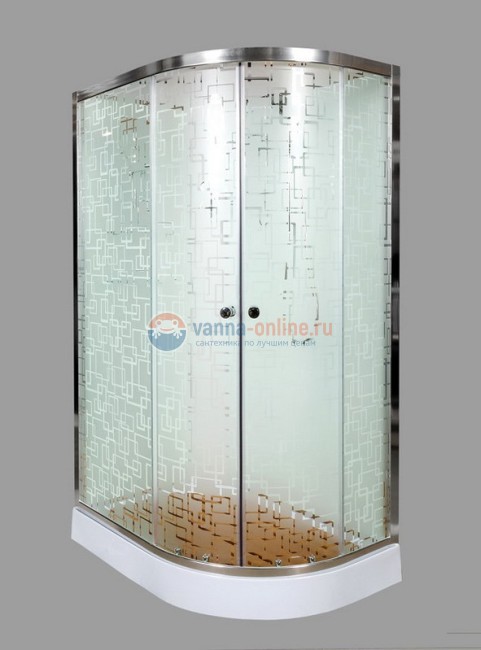 Душевая кабина Deto Em EM1512 L/R N 120 x 80 см, без крыши