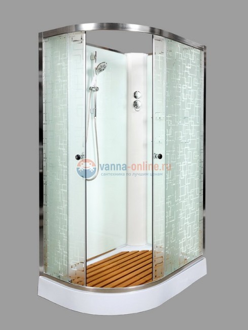 Душевая кабина Deto Em EM1512 L/R N 120 x 80 см, без крыши